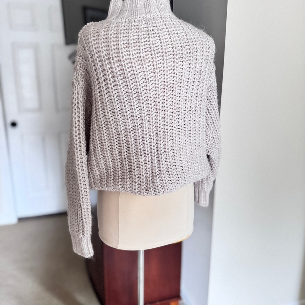 Universal Thread Cable Knit Turtleneck Sweater - Cream - Picture 3 of 5